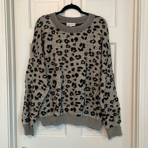 Gibson Latimer Animal Print Sweater